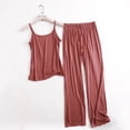 thumbnail image 1 of Wensltd Solid Color Pajamas for Women Slim Fit Tank Top and Pants Fashion Sleepwear Sets, 1 of 5