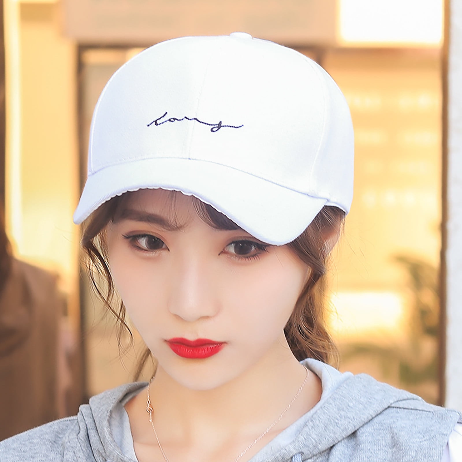 1pc Women Graphic Embroidered Breathable Fashion Baseball Cap For Summer