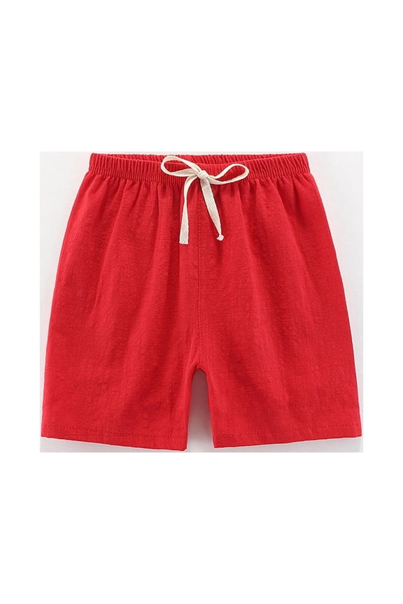Simplmasygenix Toddler Shorts Clearance Draft Day Toddler Kids Baby Boy Girls Fashion Cute Solid Color Linen Pants Sports Casual Shorts