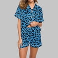 thumbnail image 1 of Wensltd Valentine's Day Printing Pajama Set for Women Short Sleeve Tops Shorts Sleepwear, 1 of 5
