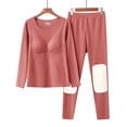 thumbnail image 1 of Wensltd Women's Thermal Underwear Fall Winter Thick Top and Knee Pads Warm Pants, 1 of 9