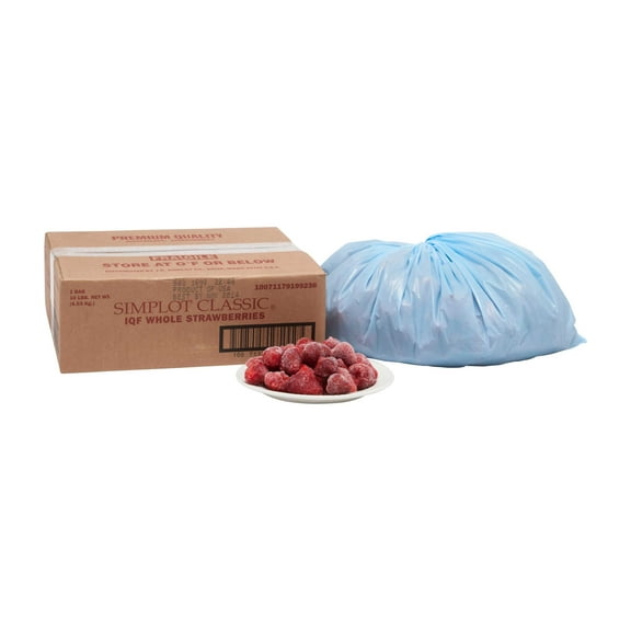 Simplot Classic Whole Strawberry Fruit, 10 Pound - 1 each.