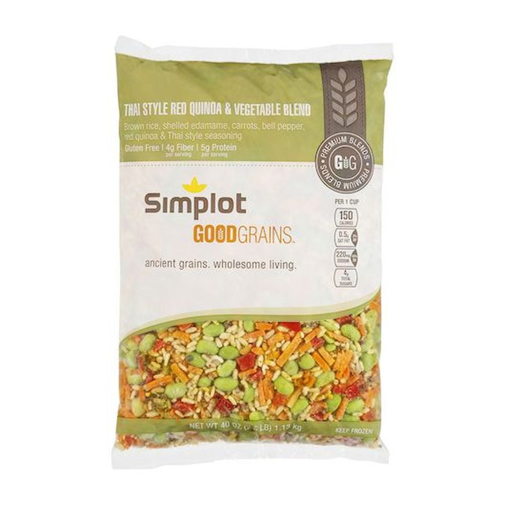 Simplot Good Grains Thai Quinoa and Vegetable Blend, 2.5 Pound -- 6 per case