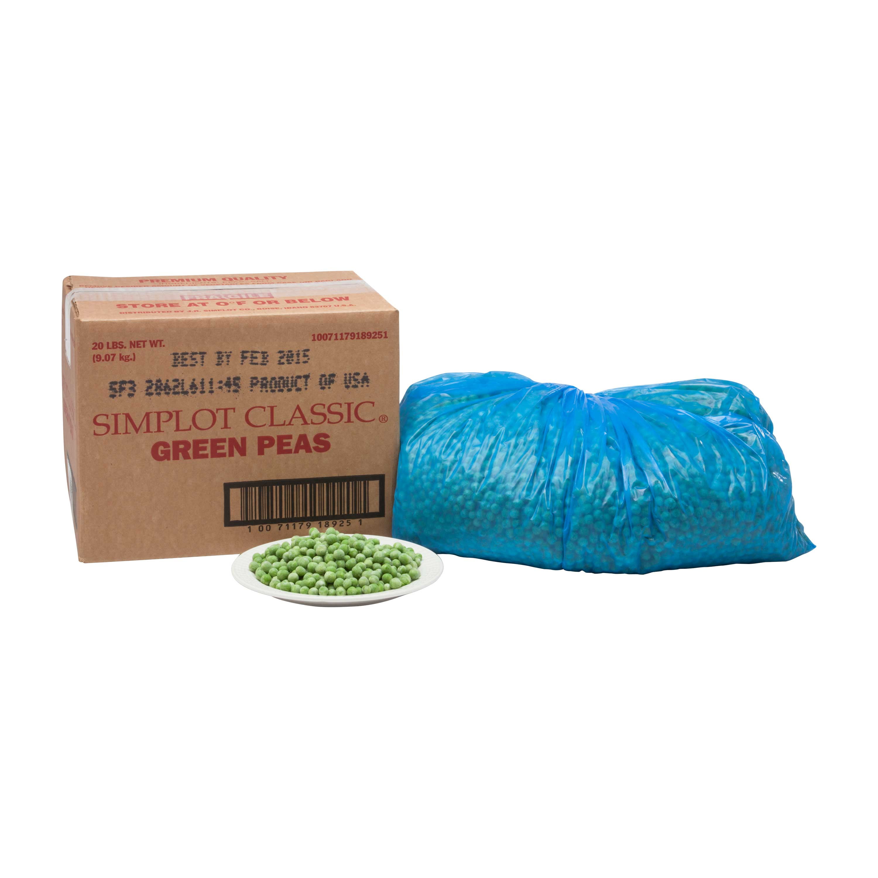 Simplot Peas - 20 lb. package, 1 package per case - Walmart.com