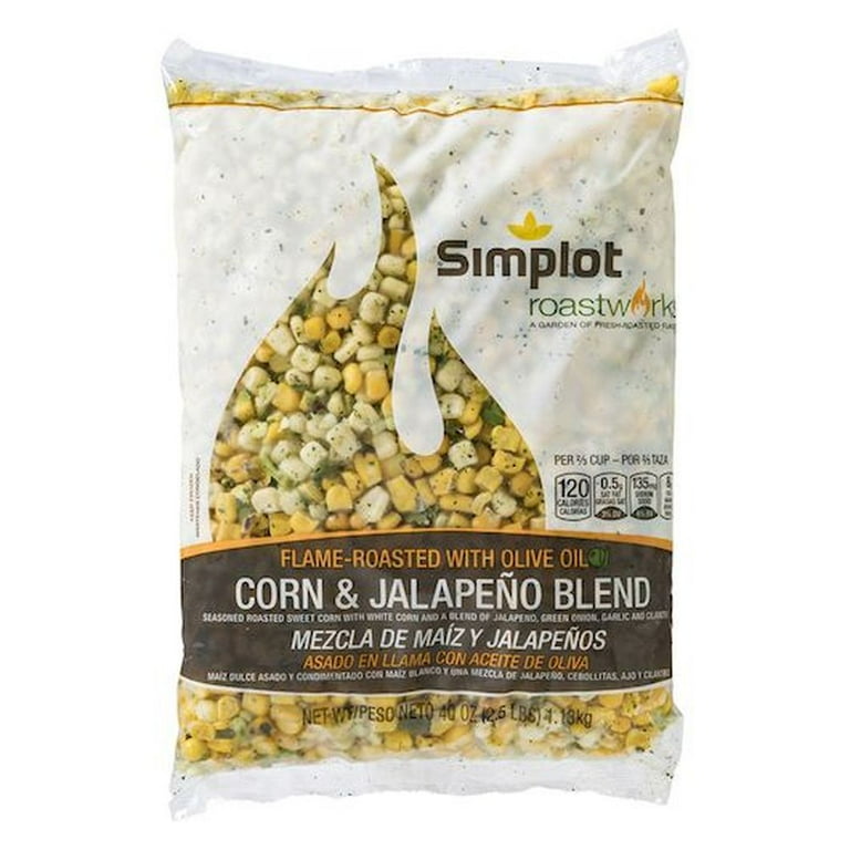 Simplot RoastWorks Roasted Corn and Jalapeno, 2.5 Pound -- 6 per