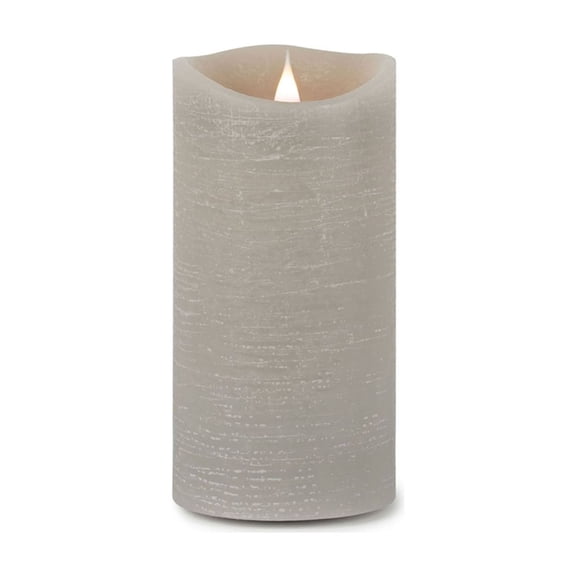 Simplux LED Designer Candle with remote - 4 and 8 Hr Timer 3.5"D, 7.75"H Wax/Plastic