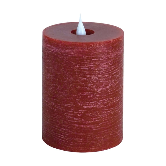 Simplux Led Designer Candle (Set Of 2) W-Remote 3.5" X 5"H Wax, Plastic - Red