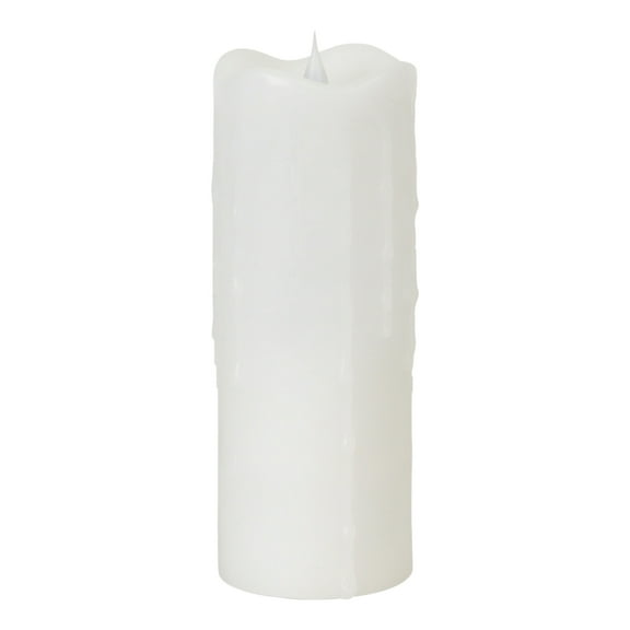 Simplux Led Dripping Candle With Moving Flame (Set Of 2) 3"D X 9"H