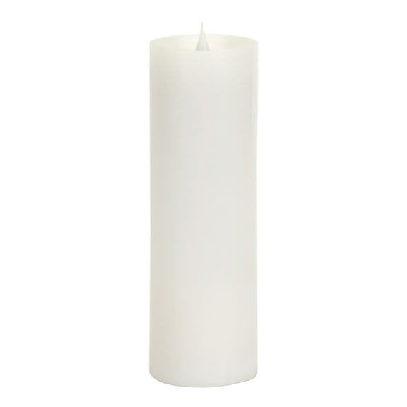 Simplux Led Pillar Candle With Moving Flame (Set Of 2) 3"D X 9"H