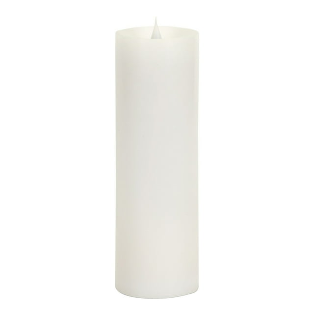 Simplux Led Pillar Candle With Moving Flame (Set Of 2) 3