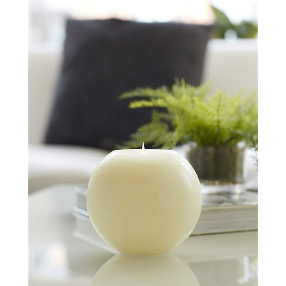 Simplux Round Candle With Moving Flame (Set Of 2 With Remote)