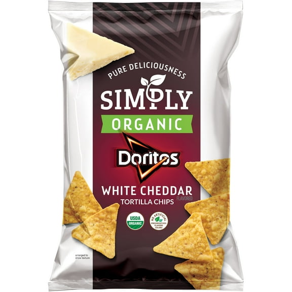 Simply 1PACK,Doritos Organic White Cheddar Tortilla Chips