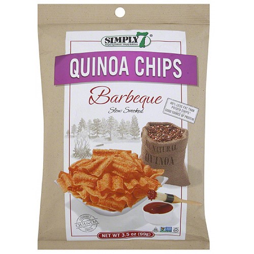 Simply 7 Barbeque Quinoa Chips, 3.5 oz, (Pack of 12)