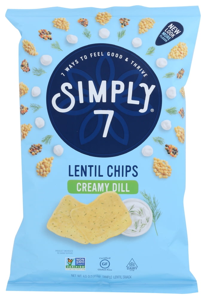 Simply 7 Creamy Dill Lentil Chips , 4 Oz