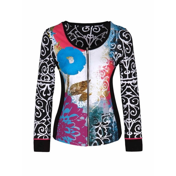 Simply Art Dolcezza: Bali 1 Redux Abstract Art Zip Up Jacket