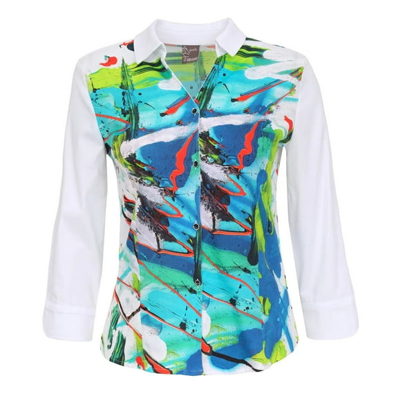 Simply Art Dolcezza: River Of Life Abstract Art Blouse