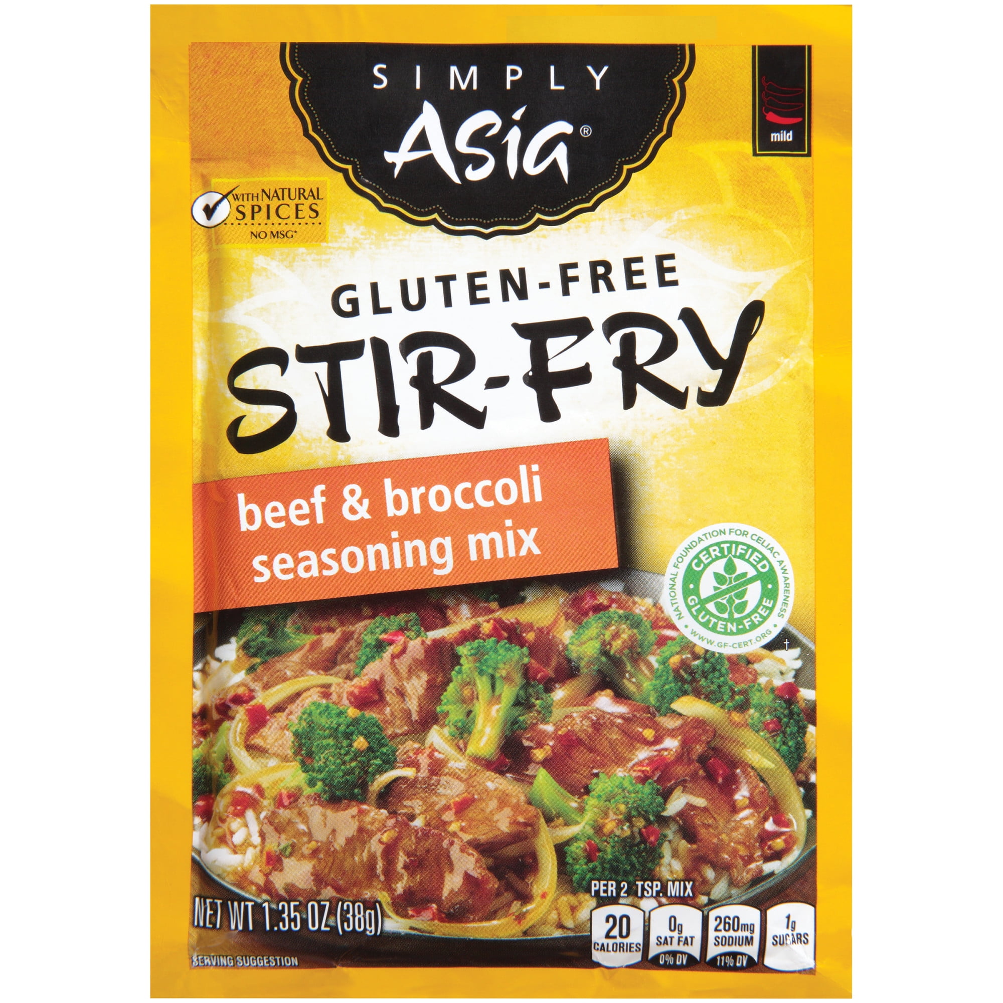 Simply Asia Gluten Free Beef & Broccoli Stir Fry Seasoning Mix, 1.35 oz