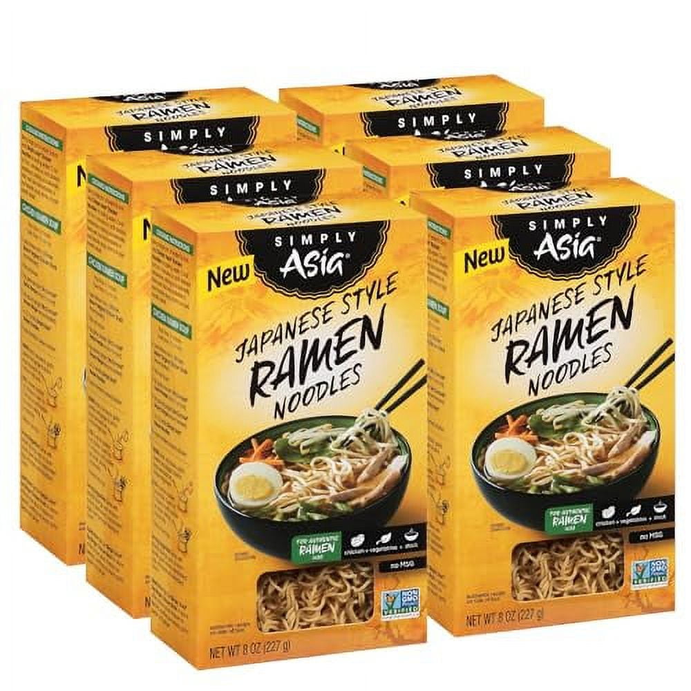 Simply Asia Japanese Style Ramen Noodles, 8 oz (Pack of 6) - Walmart.com