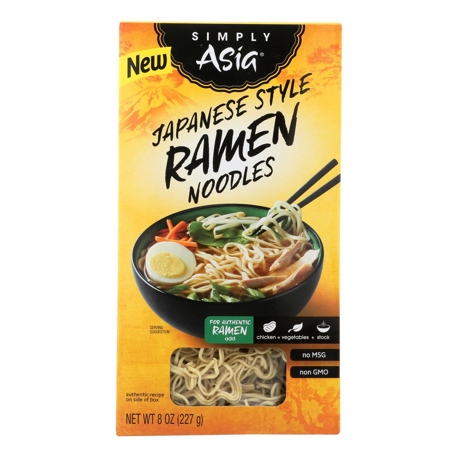 Simply Asia Non-GMO Japanese Style Ramen Noodles, 8 oz Box Pack 6