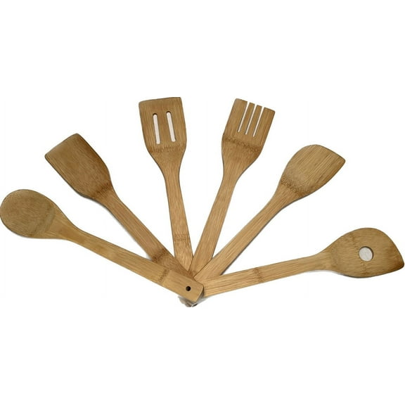 Simply Bamboo 6 Piece Bamboo Utensil Set - 12"