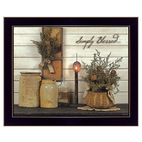 TrendyDecor4U Simply Blessed By Susan Boyer Printed Wall Art BOY317-712