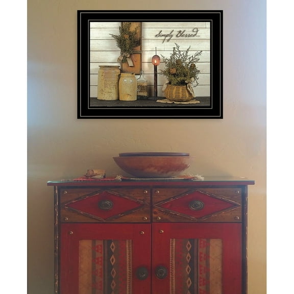 "Simply Blessed" Framed Wall Art for Living Room & Bedroom Decoration