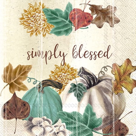 Simply Blessed Pumpkins Home Lunch Napkins