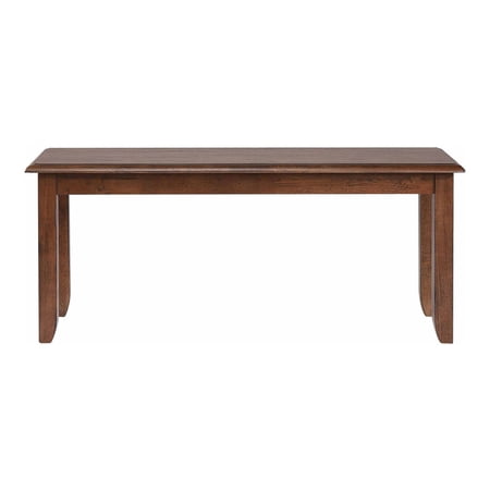 Simply Brook Amish Brown Dining Bench 18 in. X 42 in. X 14 in.