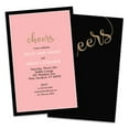 Simply Cheers Personalized Wedding Reception Invitations