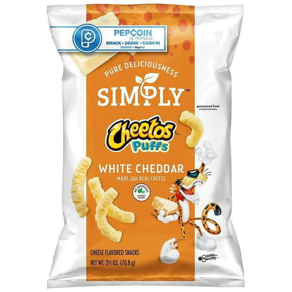 Simply Cheetos Puffs White Cheddar 2.5 OZ