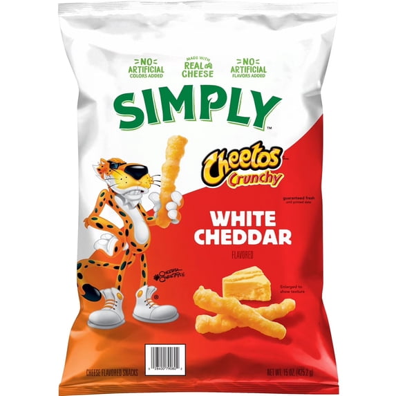 Simply Cheetos White Cheddar Cheese Snacks, 15 oz. - Walmart.com