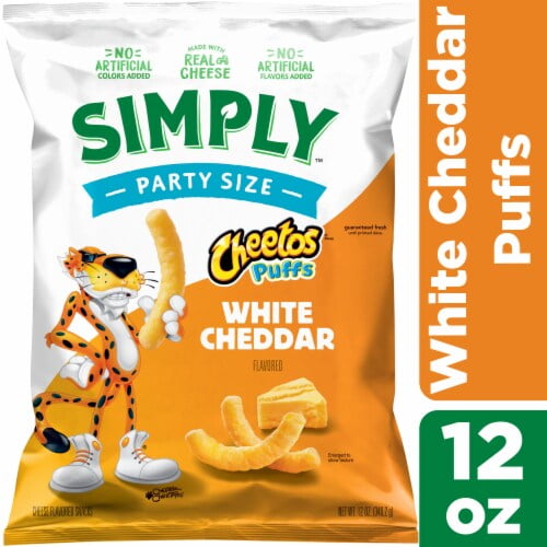 Cheetos Simply Puffs Cheese Flavored Snacks White Cheddar Flavored 12 Oz 12 oz - Pack of 2