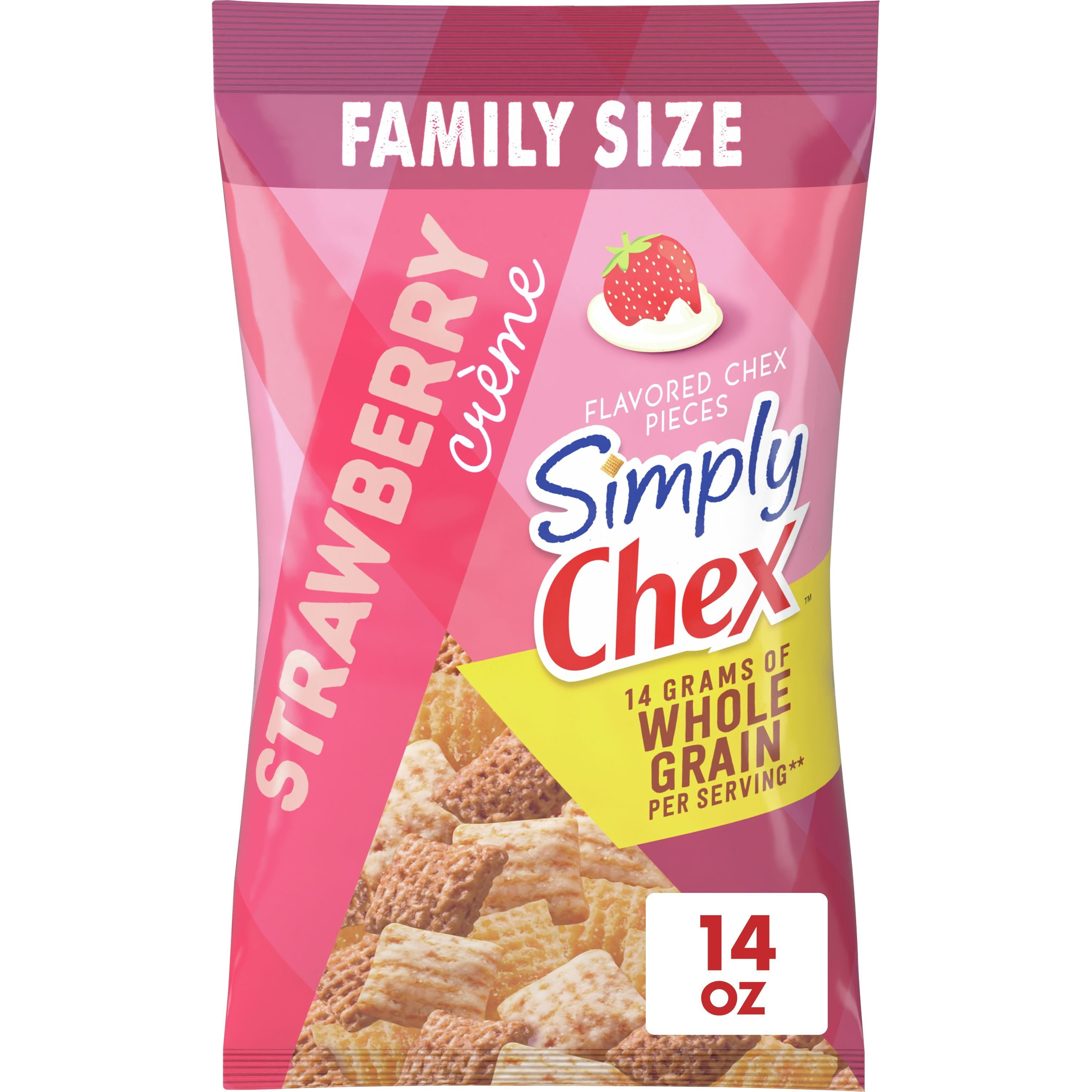 Simply Chex, Strawberry Yogurt Snack Mix, 14 oz Bag