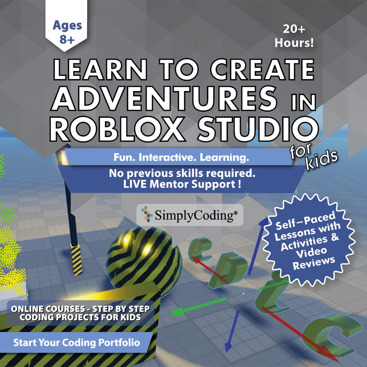 Learn to Code Roblox Worlds in Lua - Computer Programming for Beginners  Roblox Gift Card with Digital Pin Code, Ages 11-18, (PC, Mac, Chromebook  Compatible) 