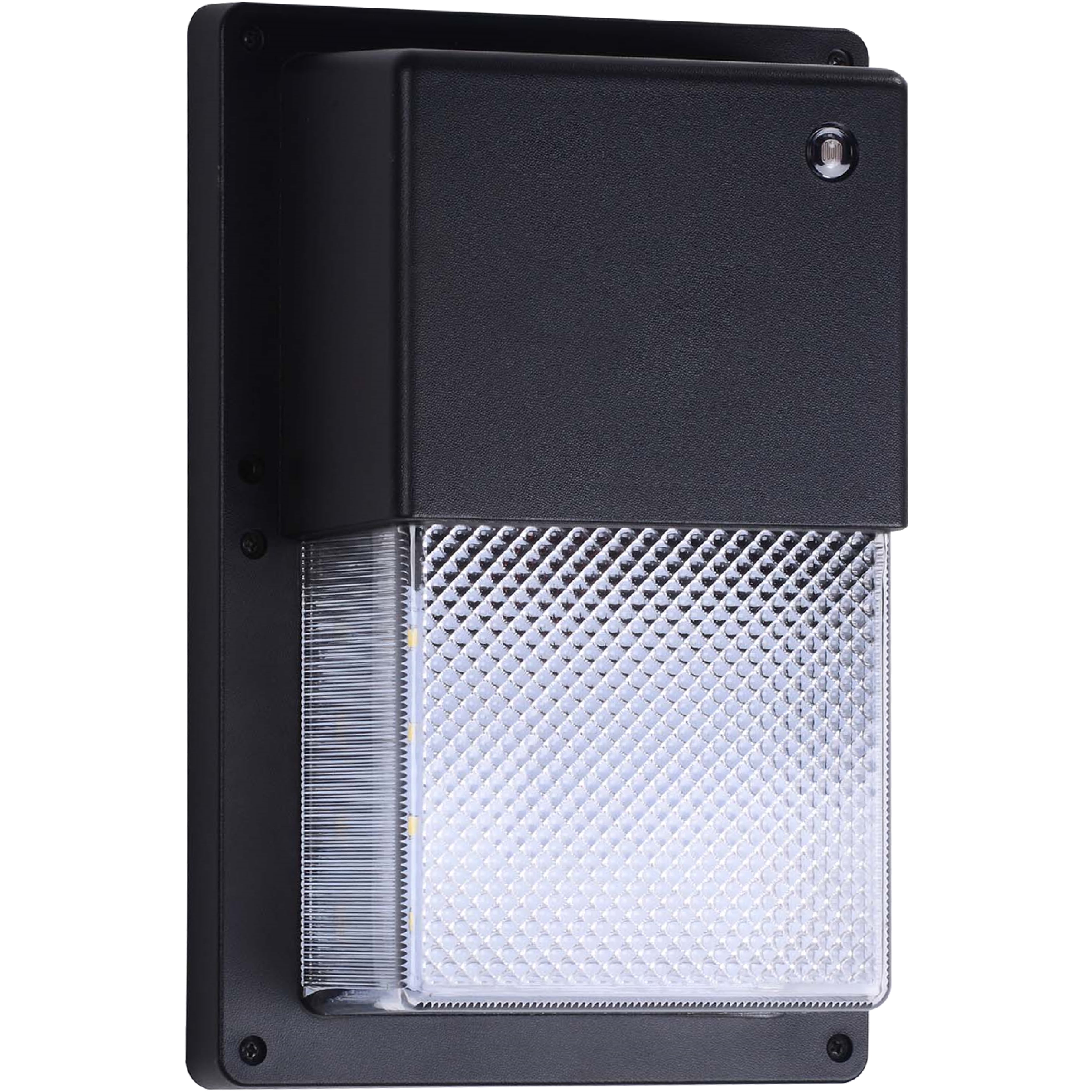 Black Energy Star LED Wall Pack Light with Dusk-to-Dawn Sensor