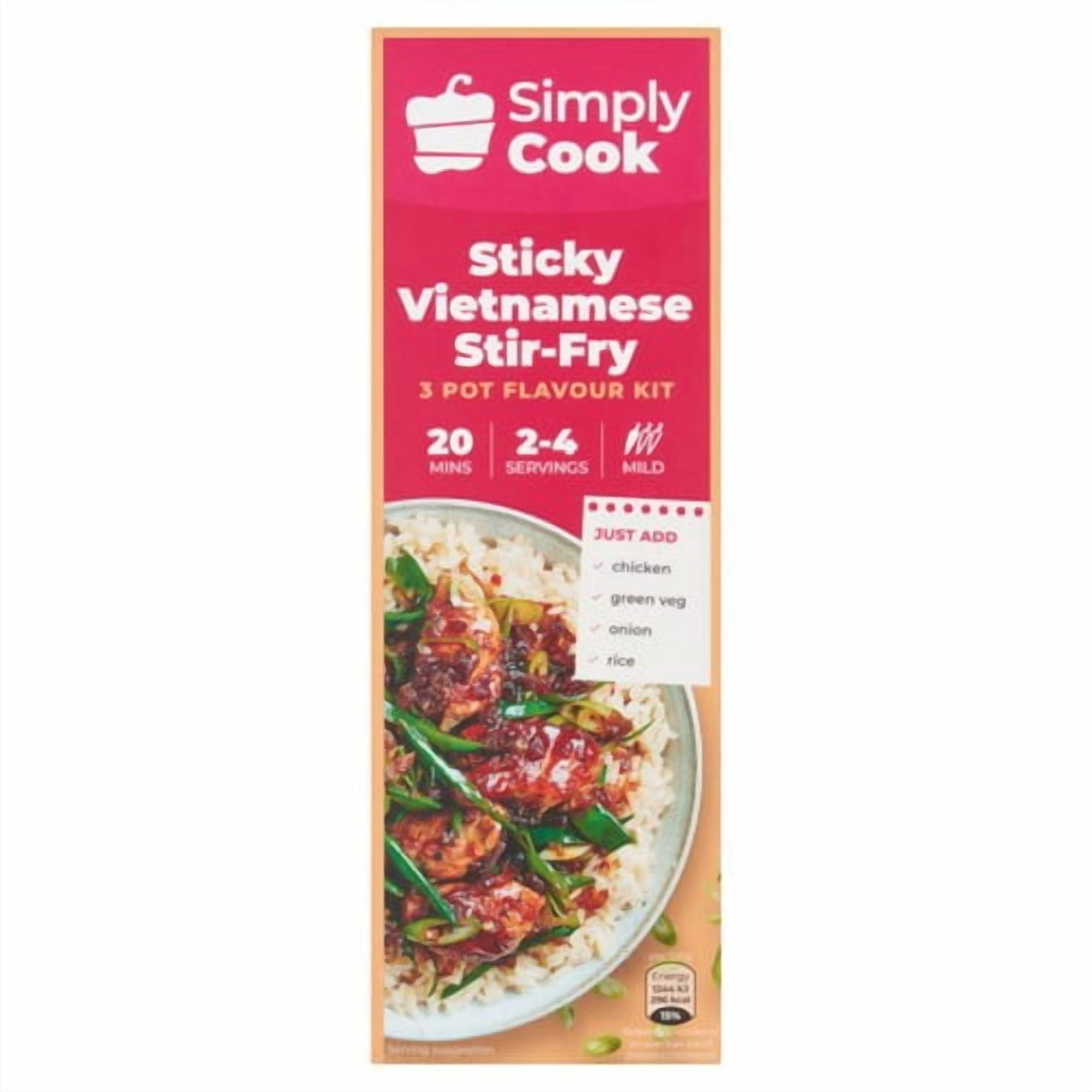 Simply Cook Sticky Vietnamese Stir Fry 85g, British Import (Pack of 2)