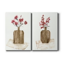 Simply Country I Premium Gallery Wrapped Canvas - Ready to Hang - Set of 2 - 8 x 12 Each