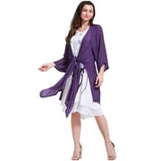 Simply Couture Women's Plus Size 2 Piece Dress with Kimono
