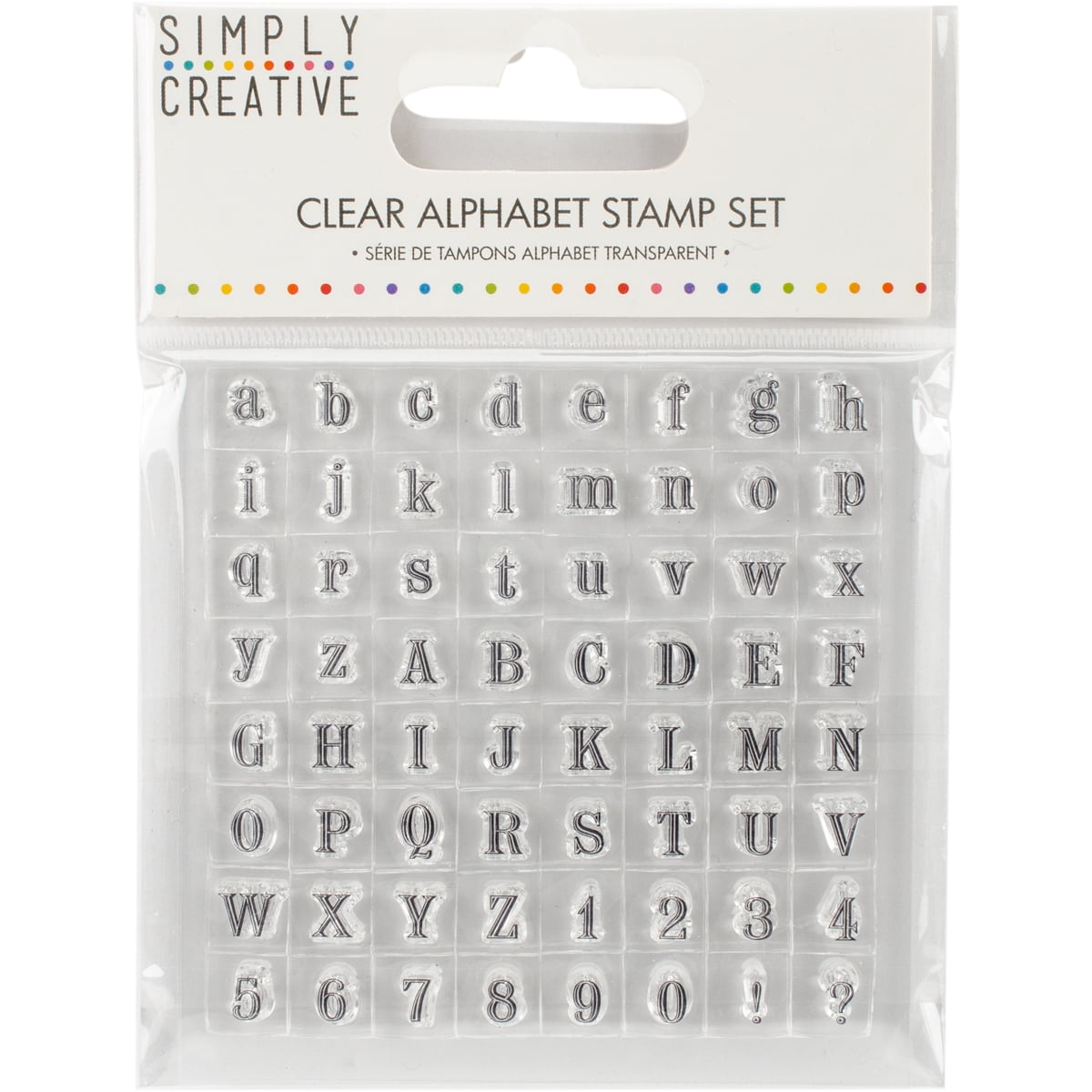 Serif Letter Stamps