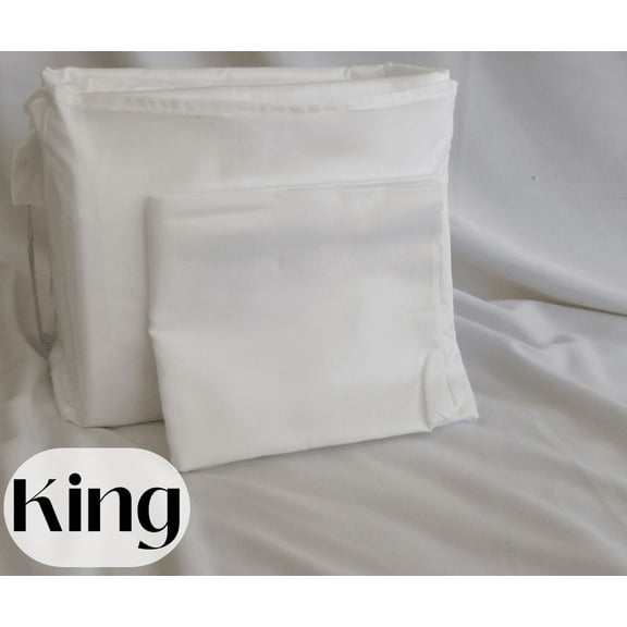 Simply Cuddly Organic Cotton King Sheets Deep Pocket Sheets GOTS Certified All-Ages