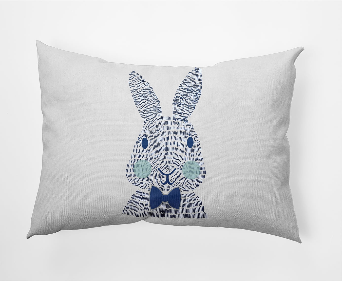 Simply Daisy 14 in x 20 in Animal Print Easter Polyester Decorative Lumbar Pillow