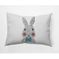 thumbnail image 1 of Simply Daisy 14 in x 20 in Animal Print Easter Polyester Decorative Lumbar Pillow, 1 of 4