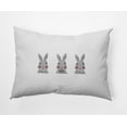 thumbnail image 1 of Simply Daisy 14 in x 20 in Animal Print Easter Polyester Decorative Lumbar Pillow, 1 of 4