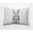 thumbnail image 1 of Simply Daisy 14 in x 20 in Animal Print Easter Polyester Decorative Lumbar Pillow, 1 of 4