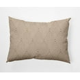 thumbnail image 1 of 20" x 14" Simply Daisy Lifeflor Diamond Polyester Indoor/Outdoor Pillow, Basswood Brown Qty 1, 1 of 4