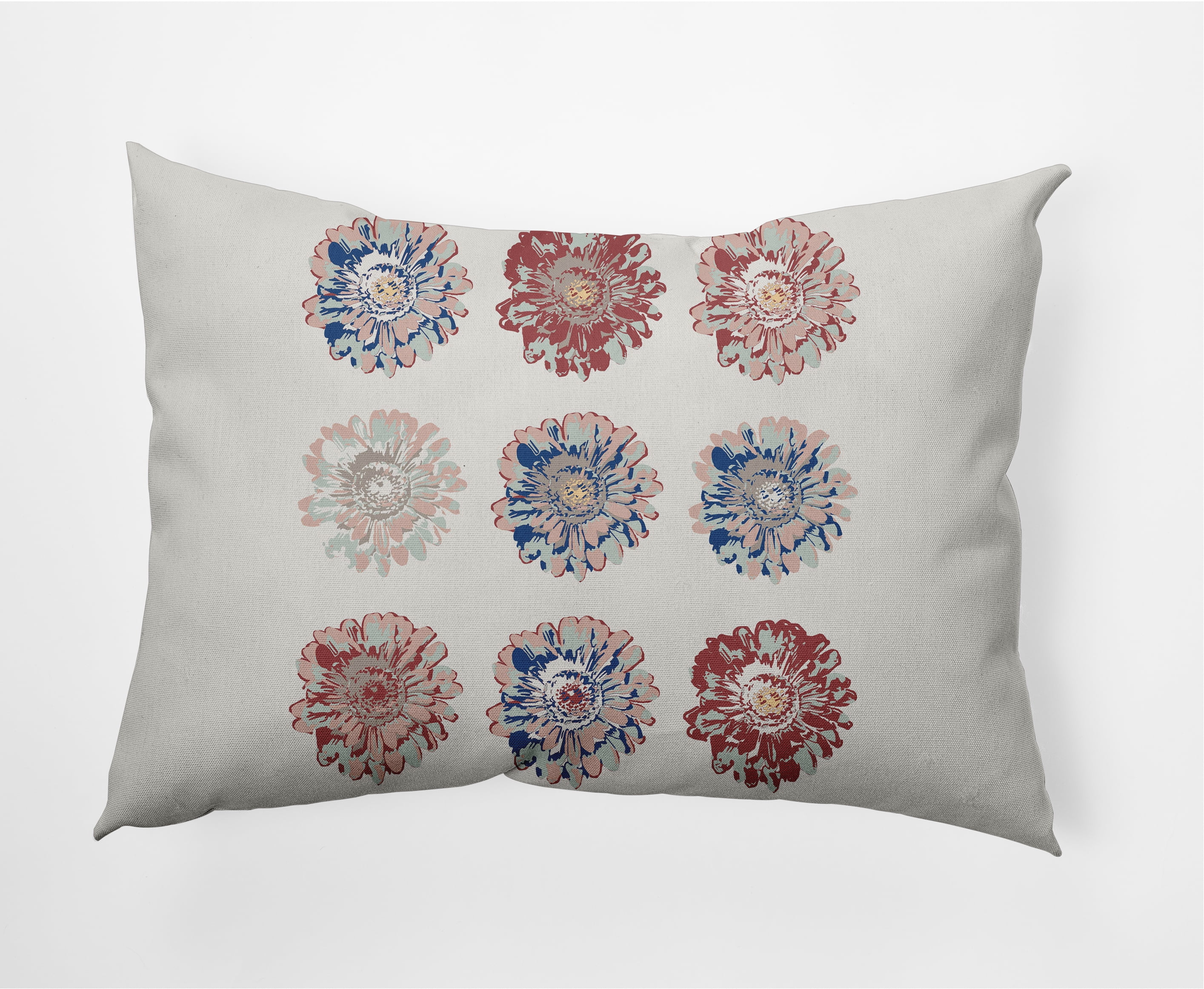 14" x 20" Simply Daisy Gypsy Floral Decorative Lumbar Throw Pillow