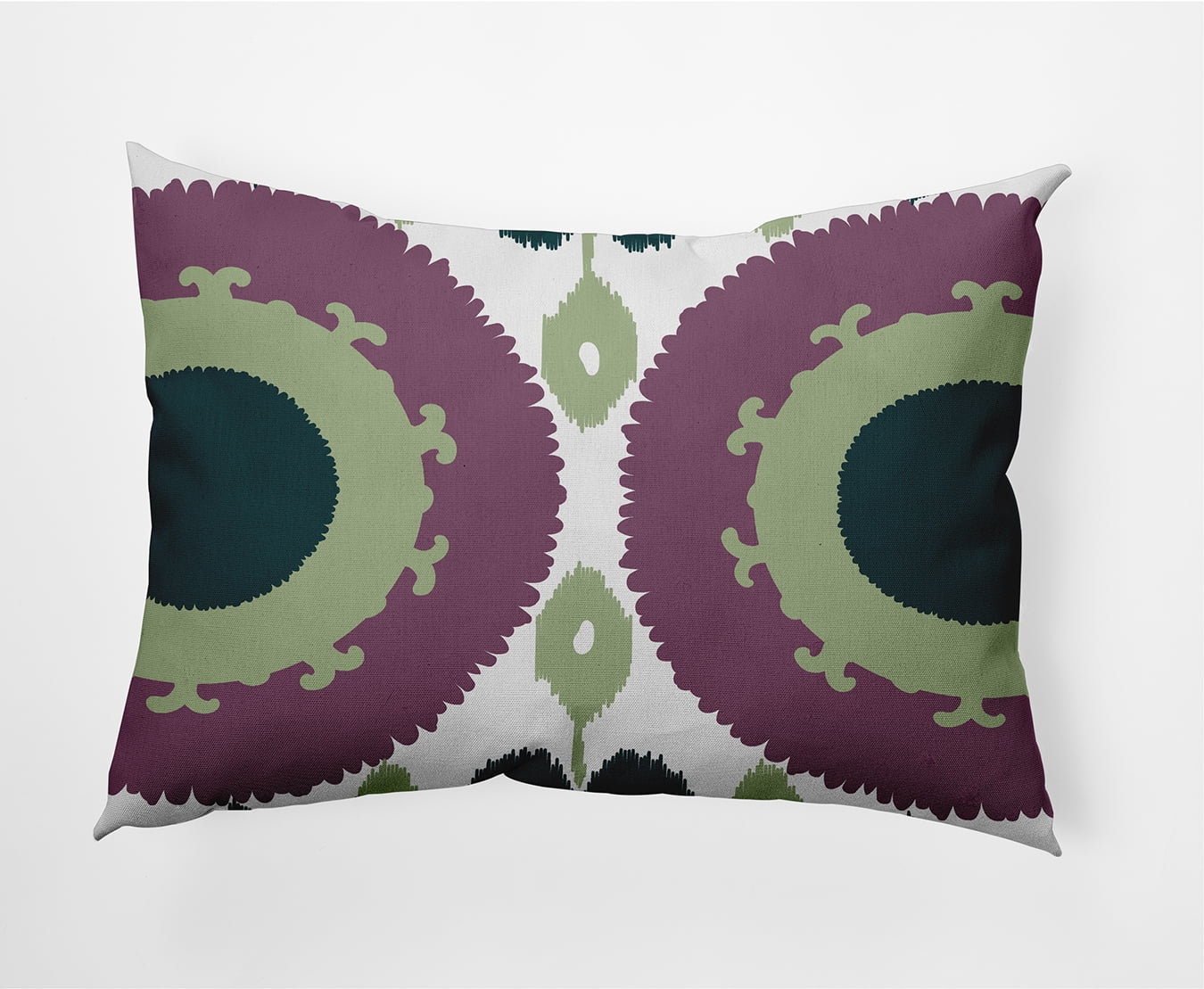 Simply Daisy 14 in x 20 in Geometric Polyester Decorative Lumbar Pillow