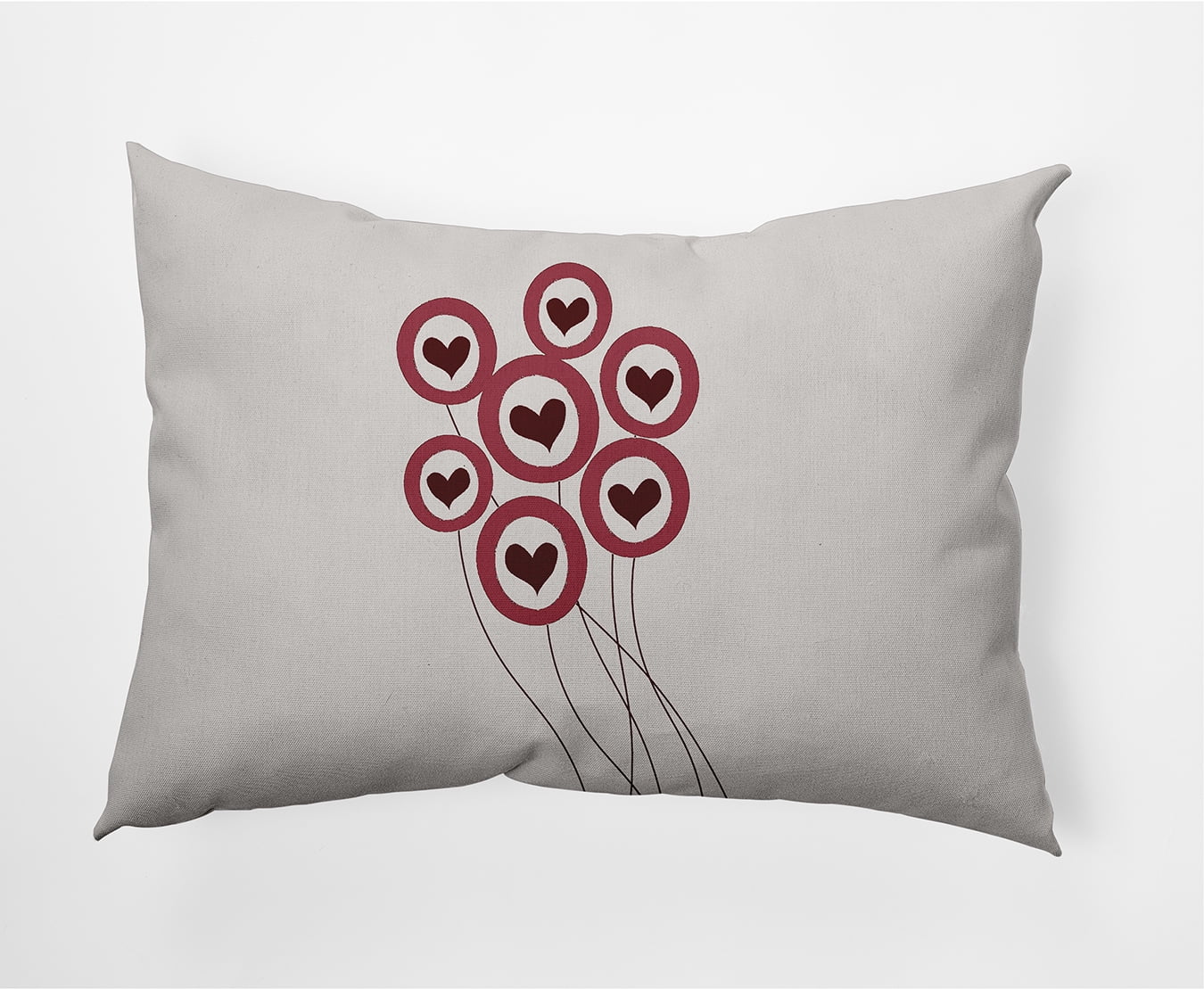Simply Daisy 14" x 20" Love is in the Air Valentines Decorative Lumbar Pillow