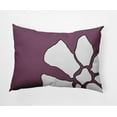 thumbnail image 1 of Simply Daisy 14 in x 20 in Modern/Contemporary Purple Floral Polyester Decorative Lumbar Pillow, 1 of 3