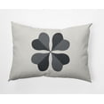 thumbnail image 1 of Simply Daisy 14 in x 20 in Modern and Contemporary Gray Floral Polyester Decorative Lumbar Pillow, 1 of 5